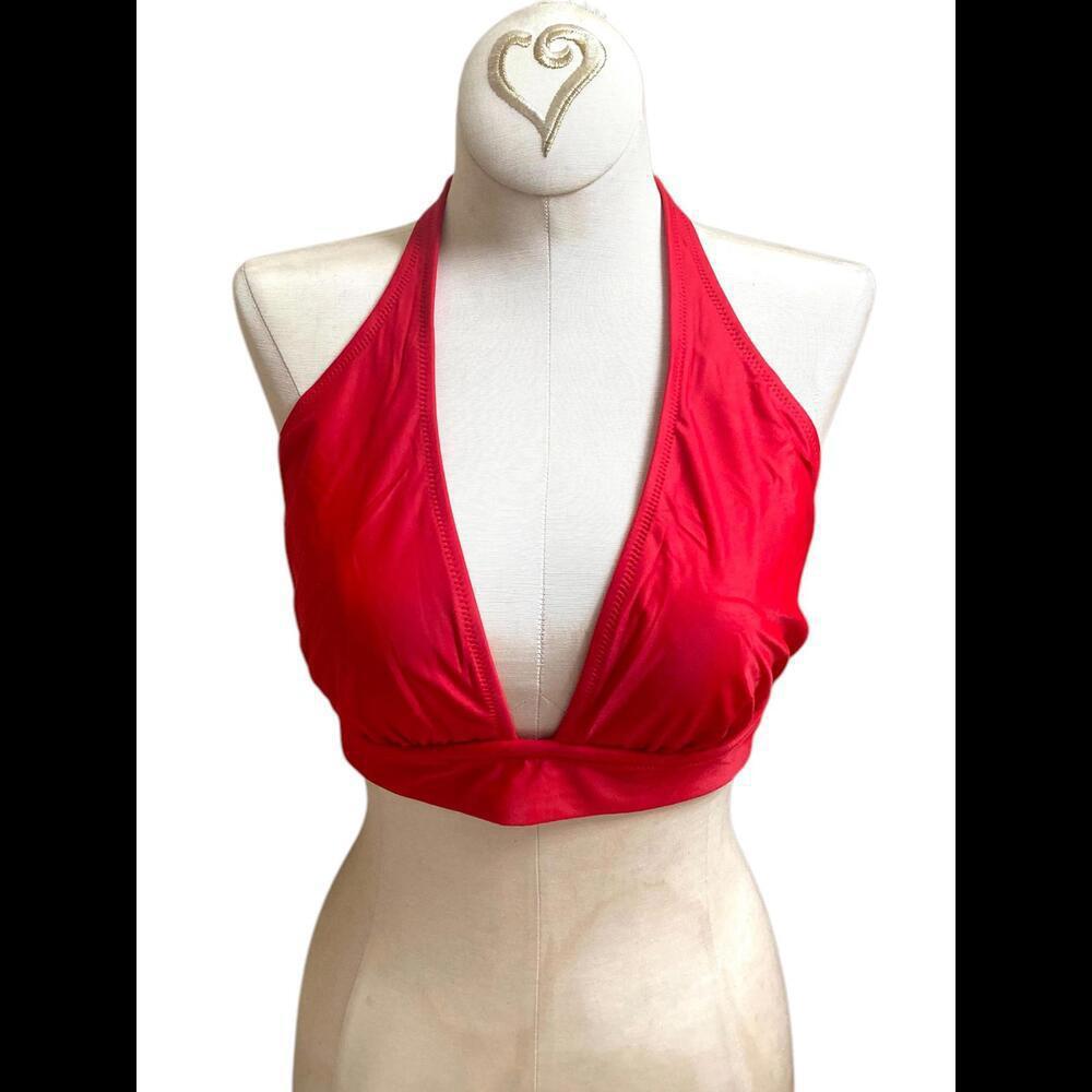 J.Crew DD Halter Neck Tie Back Bikini Top BY633 Size M